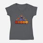 Autumn Cookie Colors-Womens-V-Neck-Tee-erion_designs