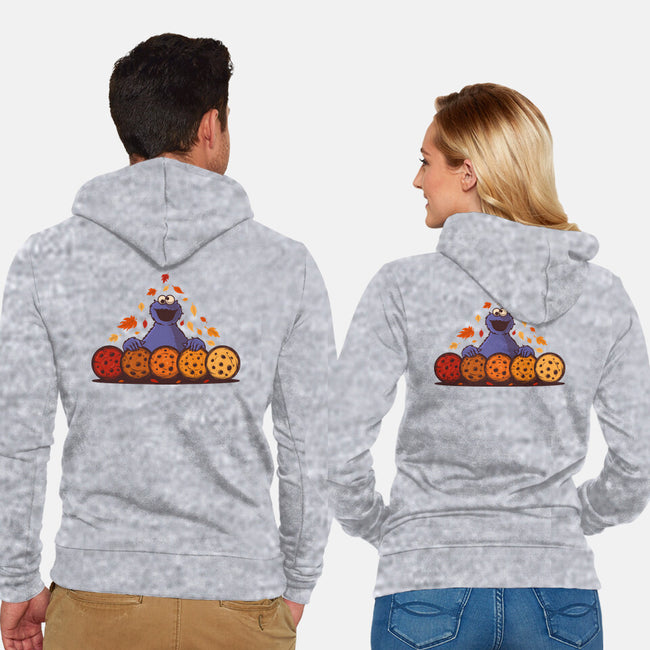 Autumn Cookie Colors-Unisex-Zip-Up-Sweatshirt-erion_designs