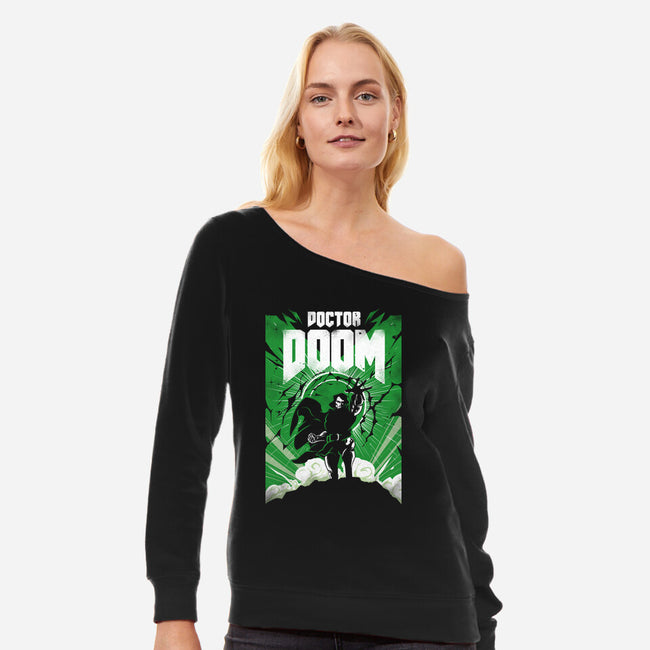 Doomsday-Womens-Off Shoulder-Sweatshirt-Cattoc_C