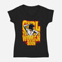 Pulp Girl-Womens-V-Neck-Tee-CappO