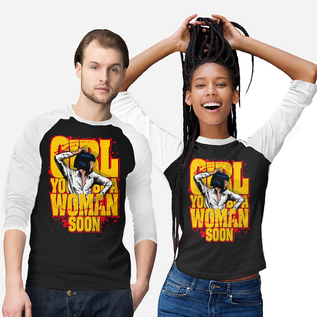 Pulp Girl-Unisex-Baseball-Tee-CappO