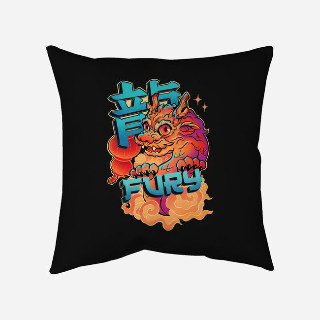 Dragon Fury-None-Removable Cover-Throw Pillow-ricolaa