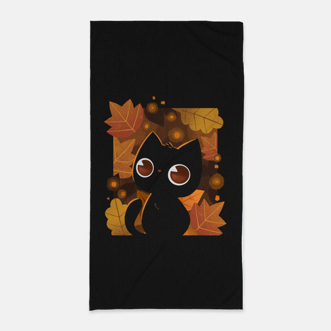 Autumn Lights-None-Beach-Towel-ricolaa