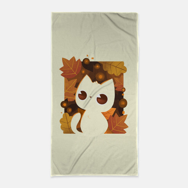 Autumn Lights-None-Beach-Towel-ricolaa