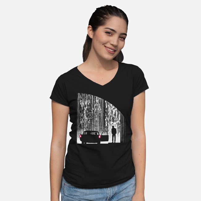 Been Down That Road-Womens-V-Neck-Tee-rocketman_art