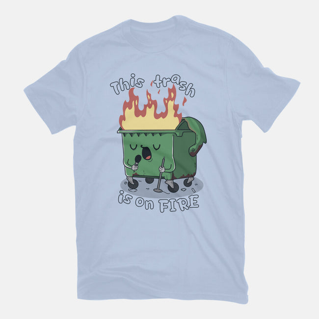 Is On Fire-Unisex-Basic-Tee-Claudia