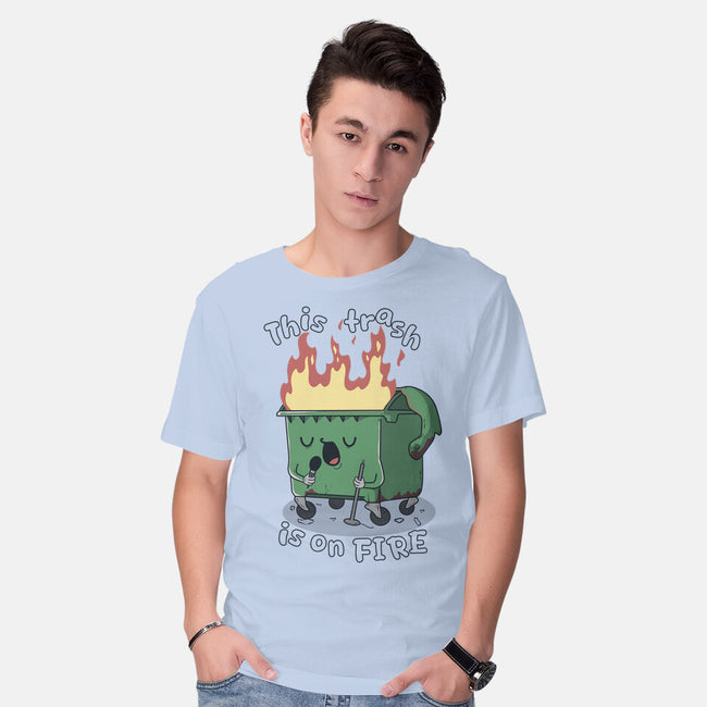 Is On Fire-Mens-Basic-Tee-Claudia