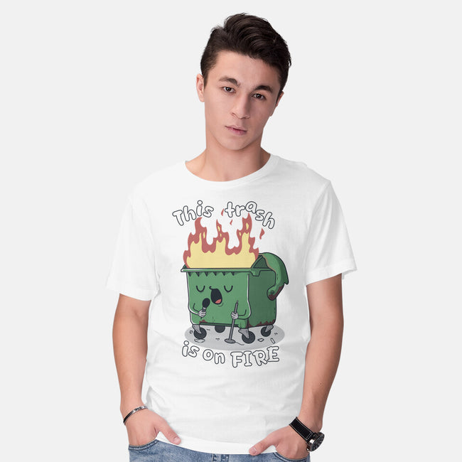 Is On Fire-Mens-Basic-Tee-Claudia