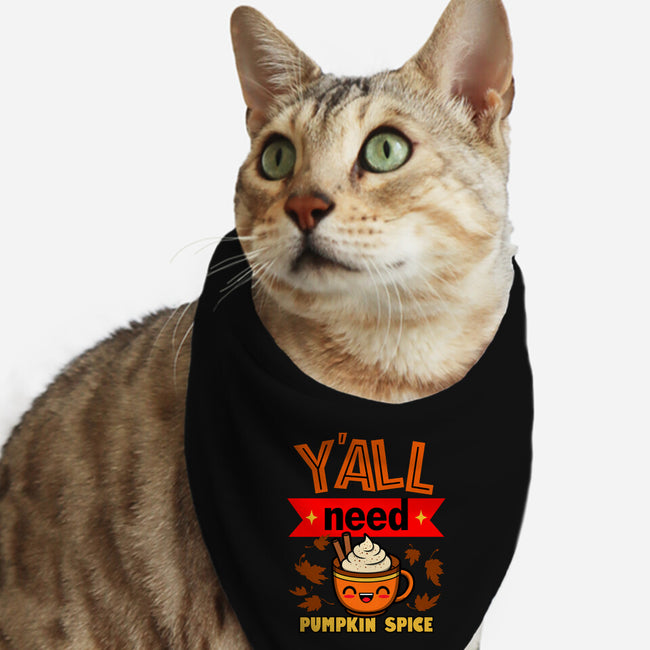 Yall Need Pumpkin Spice-Cat-Bandana-Pet Collar-Boggs Nicolas