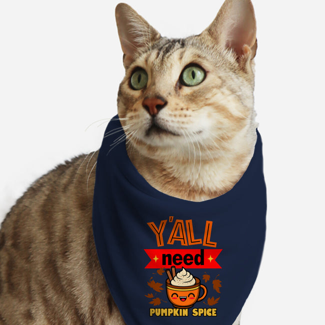 Yall Need Pumpkin Spice-Cat-Bandana-Pet Collar-Boggs Nicolas