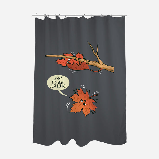 Reluctant Leaf-None-Polyester-Shower Curtain-Boggs Nicolas