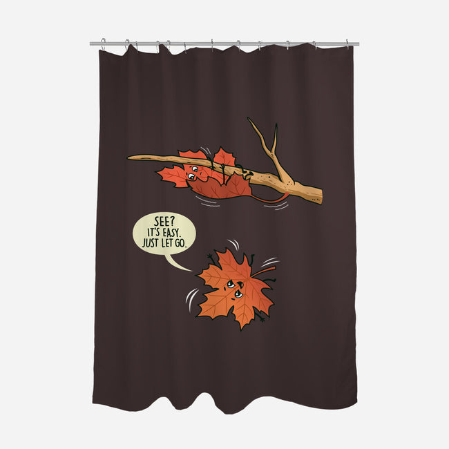 Reluctant Leaf-None-Polyester-Shower Curtain-Boggs Nicolas