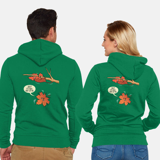 Reluctant Leaf-Unisex-Zip-Up-Sweatshirt-Boggs Nicolas