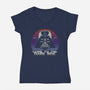 Vintage Dark Side-Womens-V-Neck-Tee-NMdesign