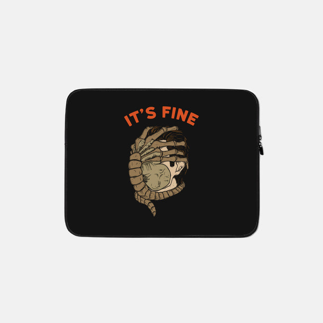 It's Fine-None-Zippered-Laptop Sleeve-Melonseta