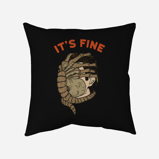 It's Fine-None-Non-Removable Cover w Insert-Throw Pillow-Melonseta