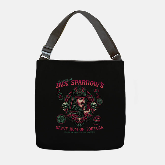 Savvy Rum-None-Adjustable Tote-Bag-glitchygorilla