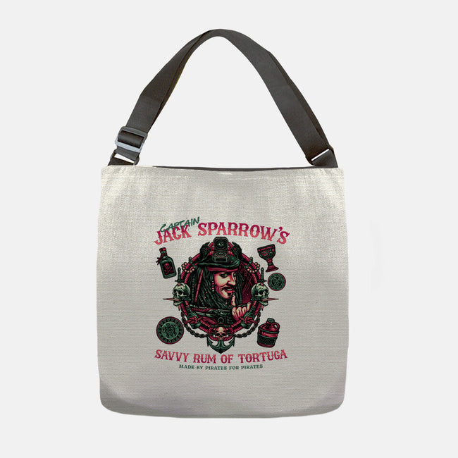 Savvy Rum-None-Adjustable Tote-Bag-glitchygorilla