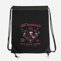 Savvy Rum-None-Drawstring-Bag-glitchygorilla