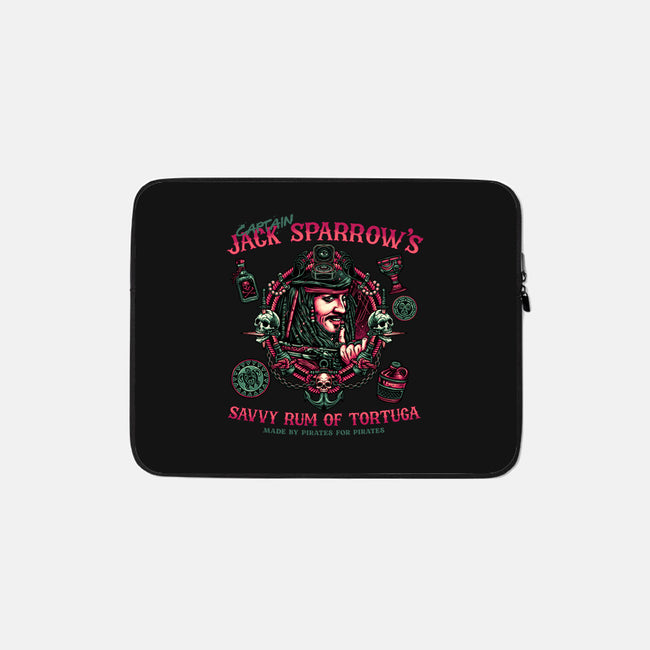 Savvy Rum-None-Zippered-Laptop Sleeve-glitchygorilla