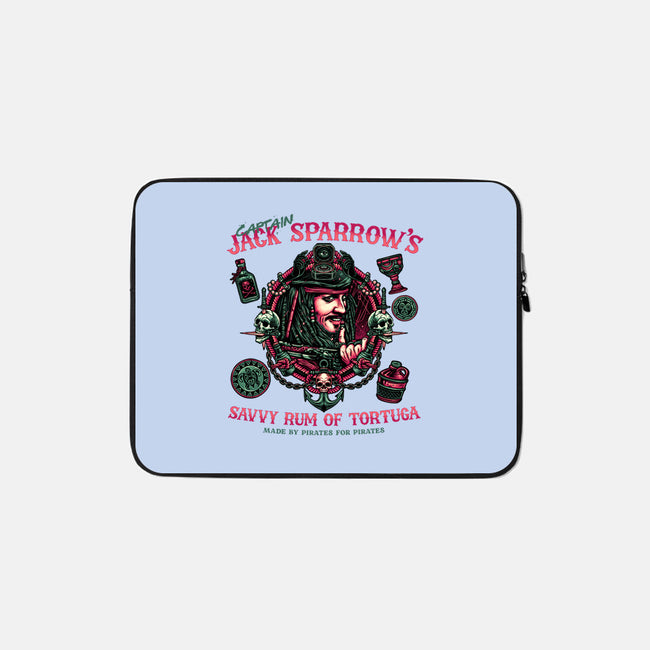 Savvy Rum-None-Zippered-Laptop Sleeve-glitchygorilla