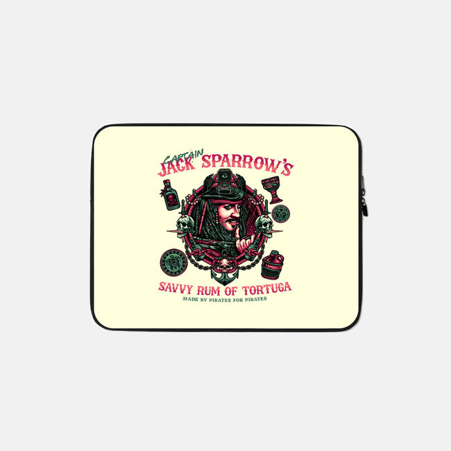 Savvy Rum-None-Zippered-Laptop Sleeve-glitchygorilla