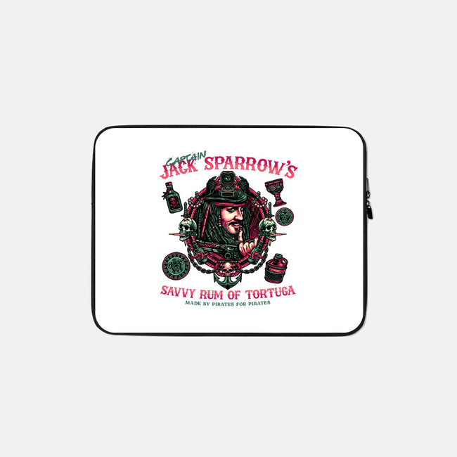 Savvy Rum-None-Zippered-Laptop Sleeve-glitchygorilla