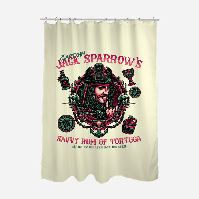 Savvy Rum-None-Polyester-Shower Curtain-glitchygorilla