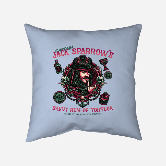 Savvy Rum-None-Removable Cover w Insert-Throw Pillow-glitchygorilla