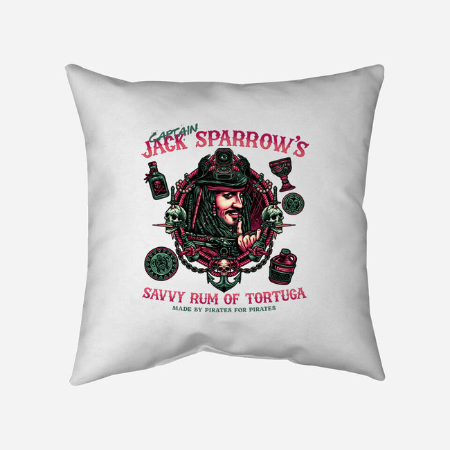 Savvy Rum-None-Removable Cover w Insert-Throw Pillow-glitchygorilla