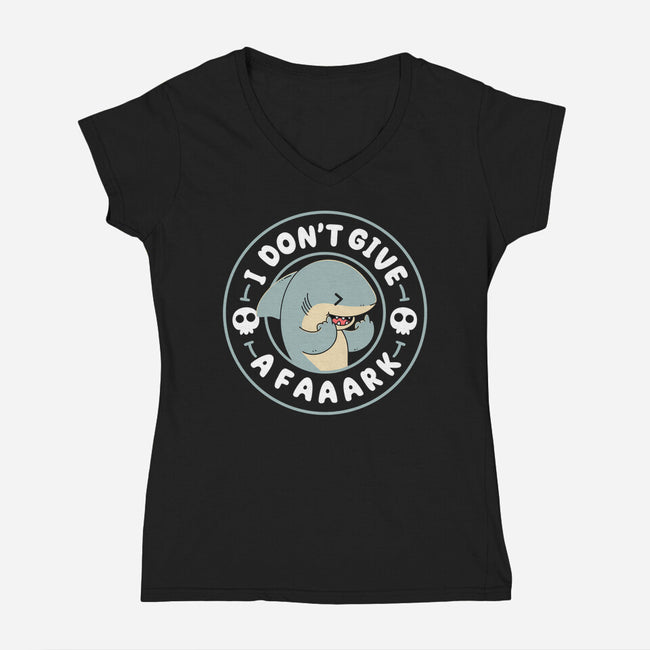 I Don't Give A Faaark-Womens-V-Neck-Tee-Tri haryadi