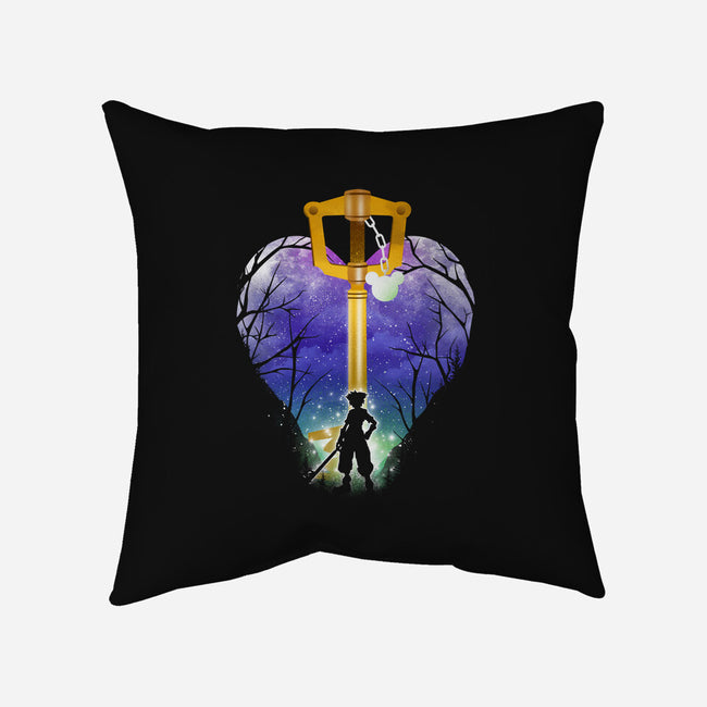 The Keyblade-None-Removable Cover-Throw Pillow-dandingeroz