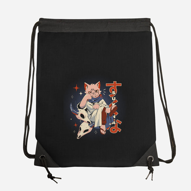 Sukuna Cat-None-Drawstring-Bag-yumie