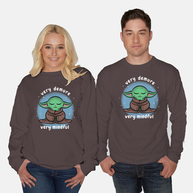 Very Demure-Unisex-Crew Neck-Sweatshirt-damglynn