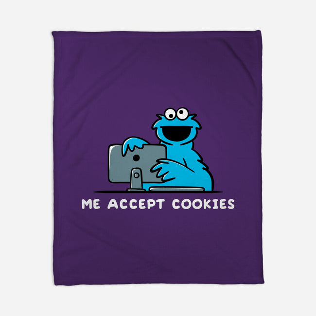 Me Accept Cookies-None-Fleece-Blanket-damglynn