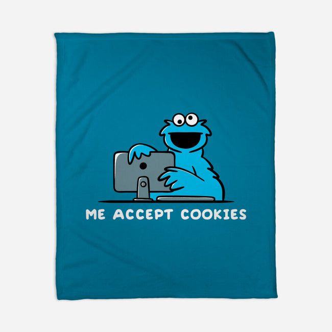 Me Accept Cookies-None-Fleece-Blanket-damglynn