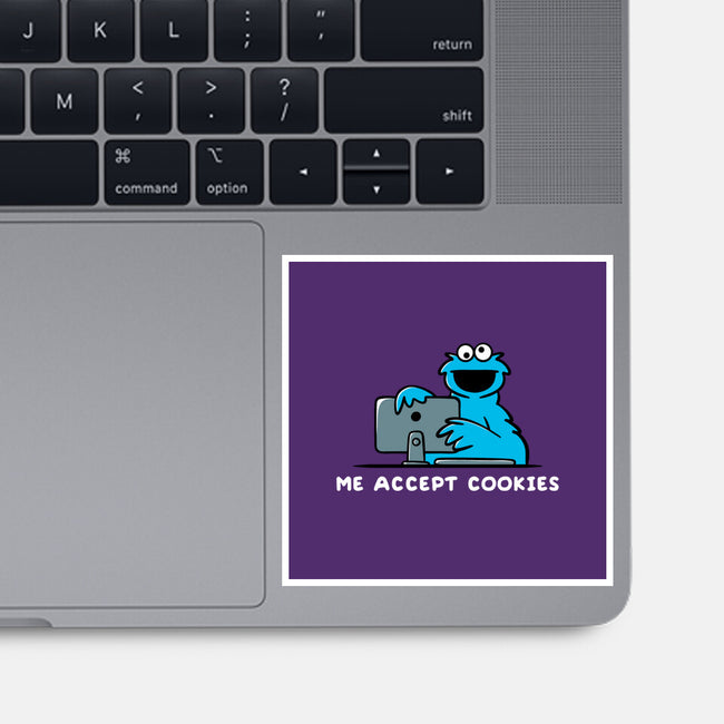 Me Accept Cookies-None-Glossy-Sticker-damglynn