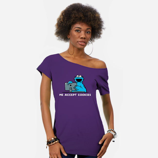 Me Accept Cookies-Womens-Off Shoulder-Tee-damglynn