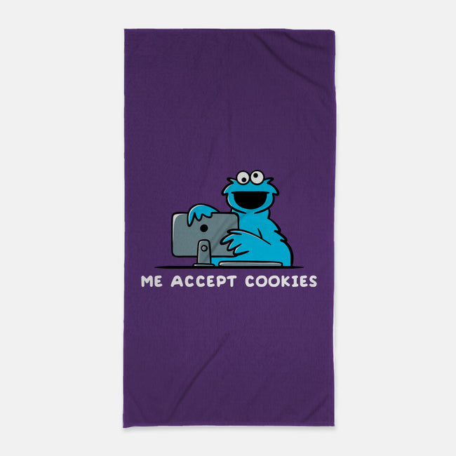 Me Accept Cookies-None-Beach-Towel-damglynn