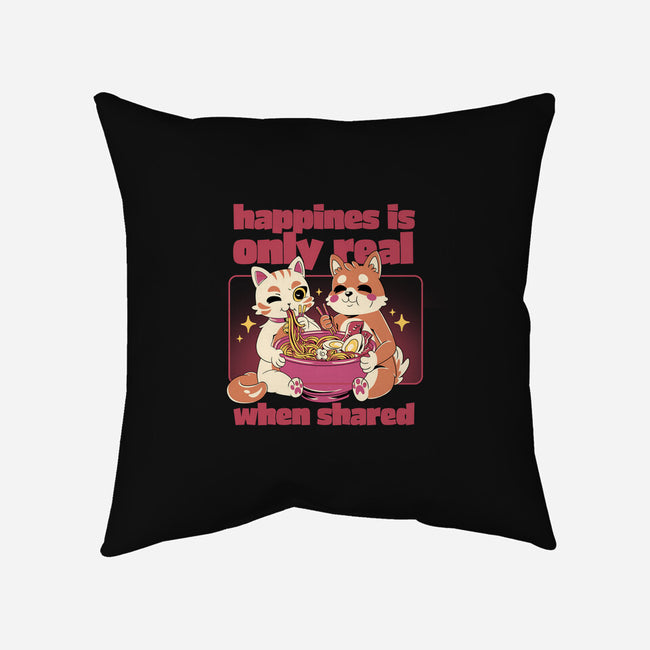 Happiness Shared-None-Removable Cover-Throw Pillow-yumie