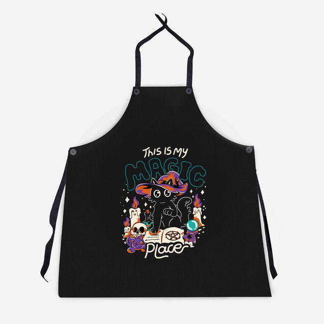 Magic Place-Unisex-Kitchen-Apron-yumie