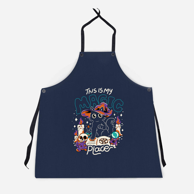 Magic Place-Unisex-Kitchen-Apron-yumie