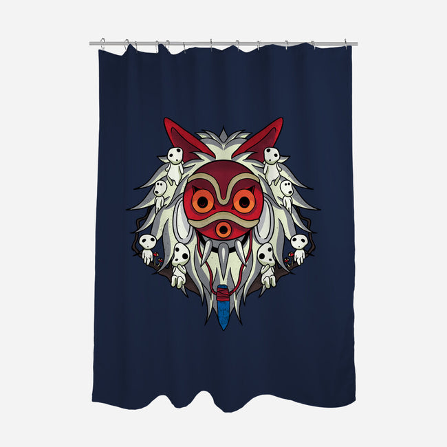 Masked Princess-None-Polyester-Shower Curtain-fanfreak1