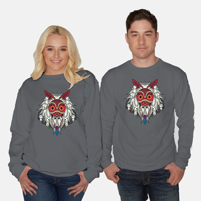 Masked Princess-Unisex-Crew Neck-Sweatshirt-fanfreak1