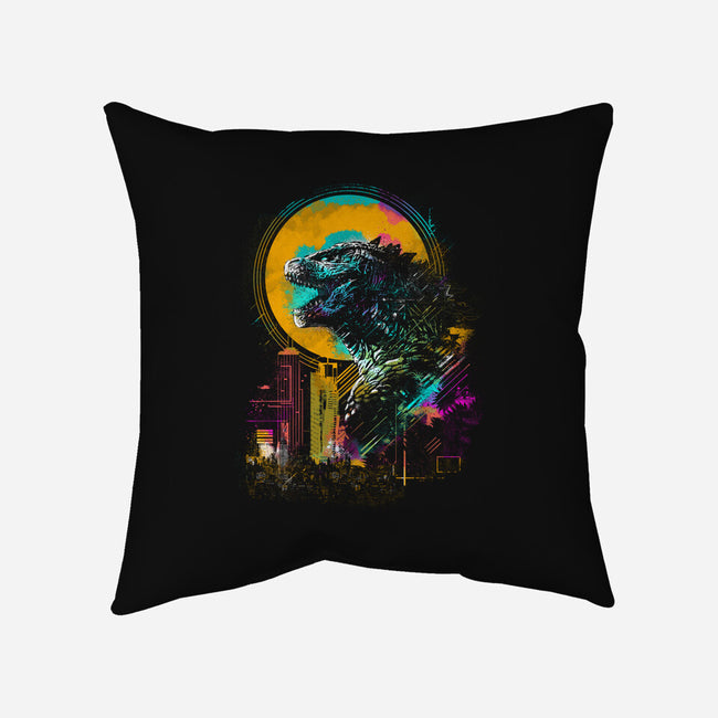 The Mighty Kaiju-None-Removable Cover-Throw Pillow-kharmazero