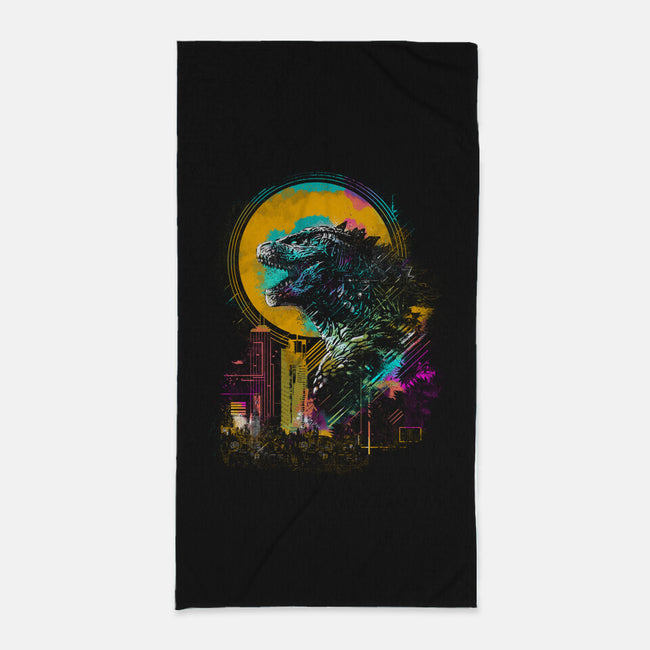 The Mighty Kaiju-None-Beach-Towel-kharmazero