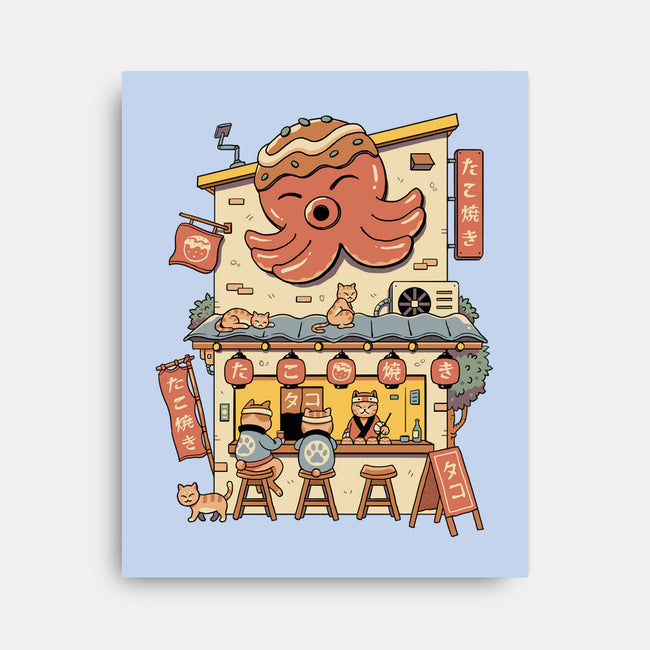 Takoyaki House-None-Stretched-Canvas-vp021