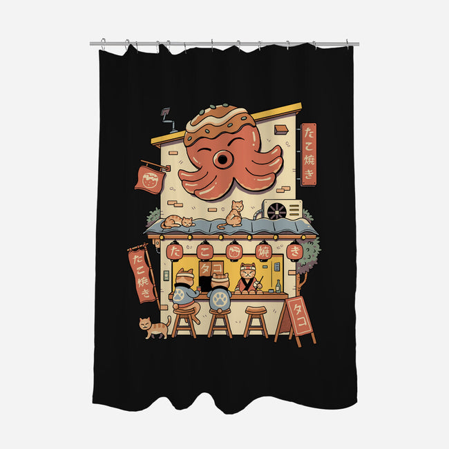 Takoyaki House-None-Polyester-Shower Curtain-vp021