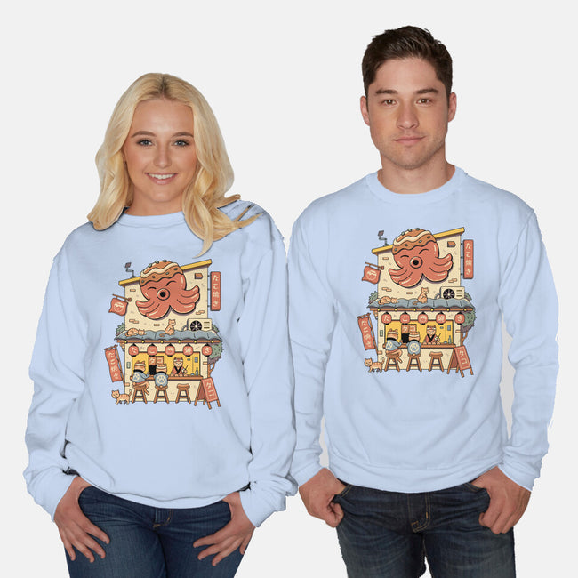 Takoyaki House-Unisex-Crew Neck-Sweatshirt-vp021