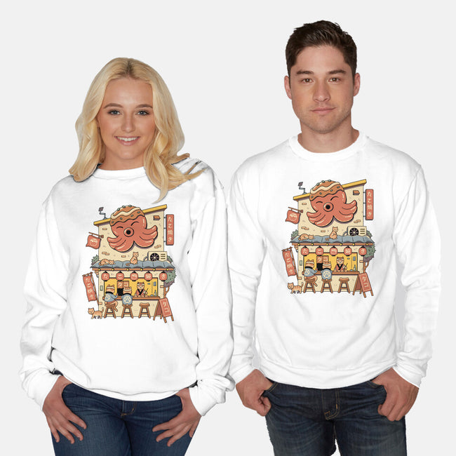 Takoyaki House-Unisex-Crew Neck-Sweatshirt-vp021